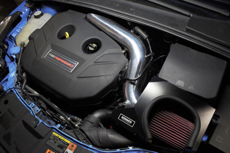 Mishimoto 2016 Ford Focus RS 2.3L Performance Air Intake Kit - Wrinkle Nitrous Blue-thumbmail-7