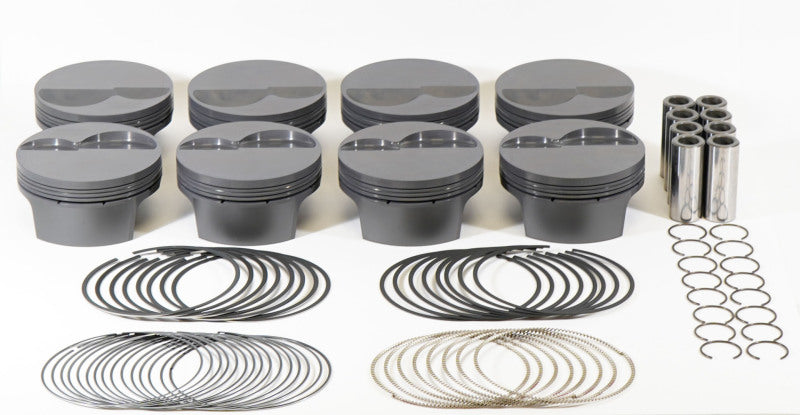 Mahle MS Piston Set SBF 333ci 4.040in Bore 3.25in Stroke 5.4in Rod .927 Pin -6cc 10.0 CR Set of 8-thumbmail-2