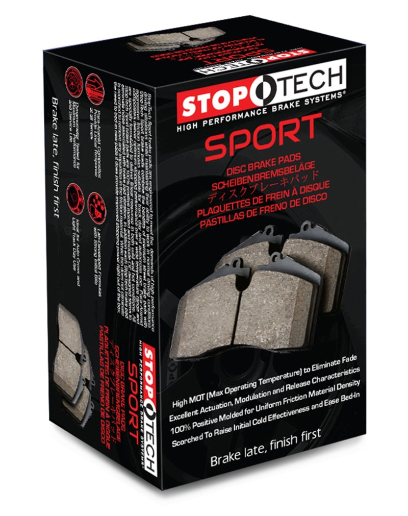 StopTech Performance 15-17 Dodge Charger/Challenger Front Brake Pads-thumbmail-1