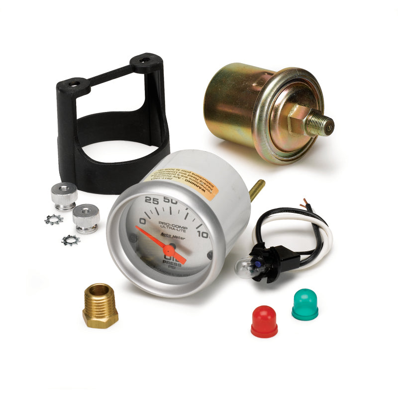 Autometer Ultra-Lite 52mm 0-100 PSI Electronic Oil Pressure Gauge-thumbmail-2