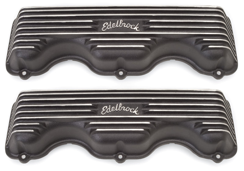 Edelbrock Valve Cover Classic Series Chevrolet W 348/409 CI V8 Black-thumbmail-2