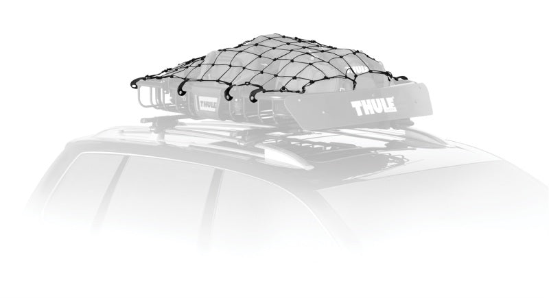 Thule Stretch Cargo Roof Basket Net - Black (Works w/ 1-1/4in. Basket Tubing or Smaller)