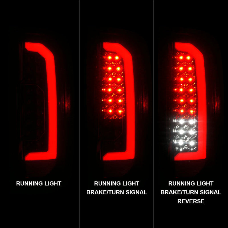 ANZO 15-21 Chevrolet Colorado Full LED Tail Lights w/ Red Lightbar Black Housing Smoke Lens-thumbmail-10