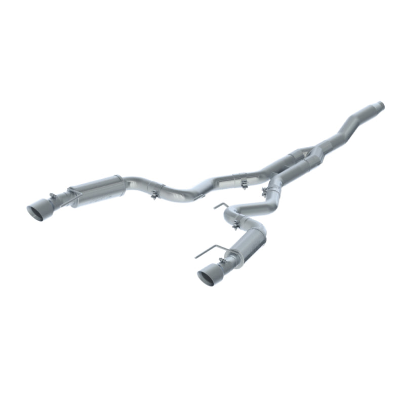 MBRP 15-18 Ford Mustang EcoBoost 2.3L T409 3in Cat Back Dual Split Rear Exit (Race Version)-thumbmail-2