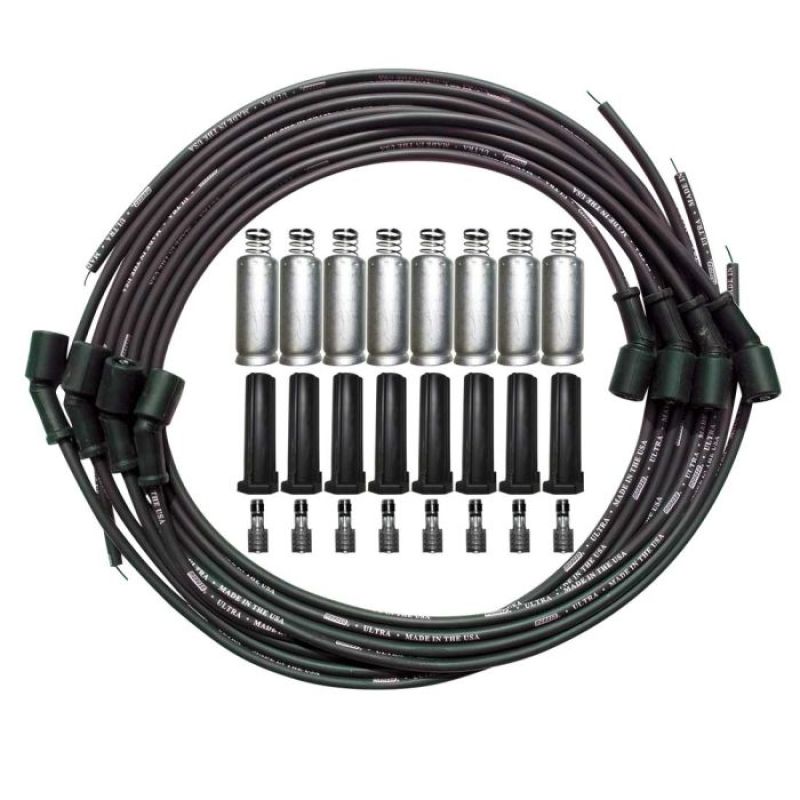 Moroso Universal GM LS Unsleeved Ultra Spark Plug Wire Set - Black-thumbmail-1