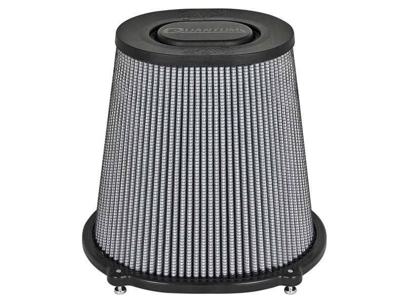 aFe Quantum Pro DRY S Air Filter Flat Top - 5in Flange x 9in Height-thumbmail-3
