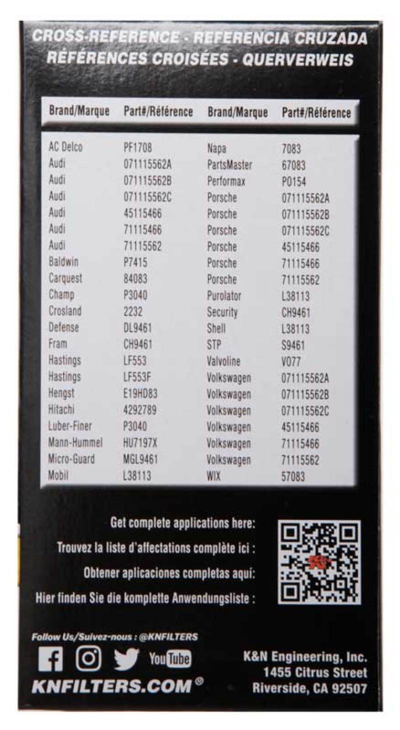 K&N Performance Oil Filter for 03-14 Volkswagen Jetta-thumbmail-8
