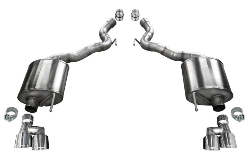 Corsa 18-20 Ford Mustang GT Convertible w/o Active Valves Sport Axle-Back w/ Polished 4in Tips-thumbmail-3