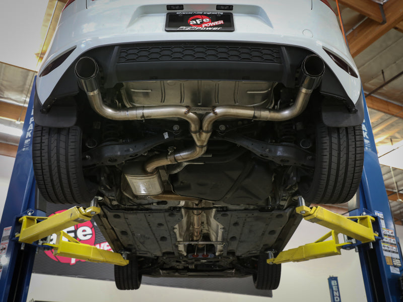 aFe MACH Force-Xp 3 IN to 2-1/2 IN Stainless Steel Cat-Back Exhaust Carbon Volkswagen GTI 15-17-thumbmail-3