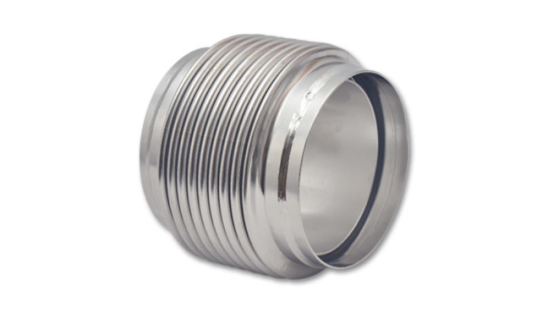 Vibrant SS Bellow Assembly w/ Solid Liner 4in inlet/outlet ID x 4in overall L Electro Polished-thumbmail-2