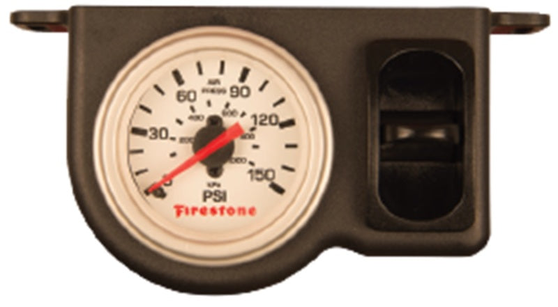 Firestone Pneumatic Single Pressure Gauge (Use w/Air Tank System) - White Plastic (WR17602570)-thumbmail-2