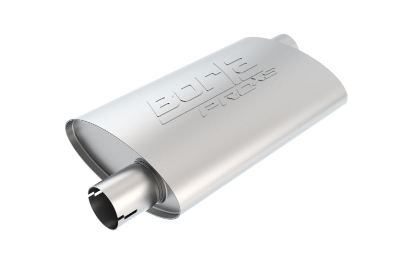 Borla Universal Pro-XS Oval 2in Inlet/Outlet Offset/Offset Notched Muffler-thumbmail-2