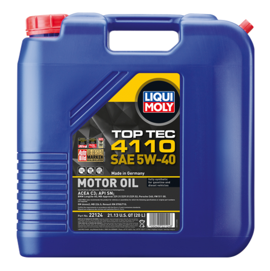 LIQUI MOLY 20L Top Tec 4110 Motor Oil 5W40