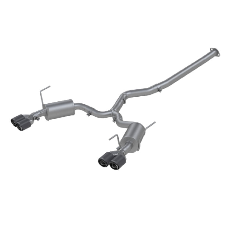 MBRP 15-19 Subaru WRX 2.0L/STI 2.5L 3in Dual Split Rear Exit w/ 3.5in CF Tips - T304 Street Version-thumbmail-2
