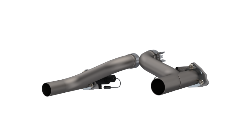 QTP 10-15 Chevrolet Camaro SS 6.2L 2.5in 304SS Aggressor Cutout Dual Mid Pipes-thumbmail-2