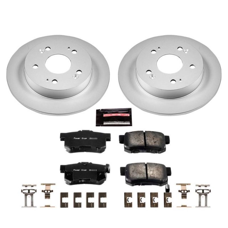 Power Stop 13-15 Acura ILX Rear Z17 Evolution Geomet Coated Brake Kit-thumbmail-1