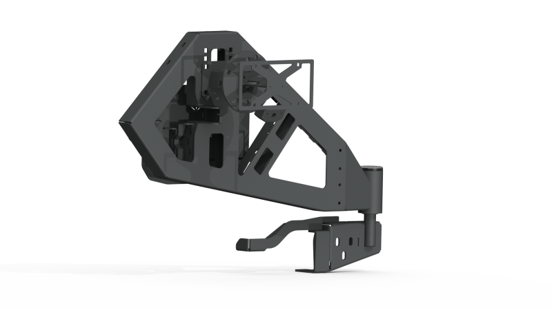 Road Armor 18-20 Jeep Wrangler JL Stealth Rear Tire Carrier Assembly - Tex Blk-thumbmail-1