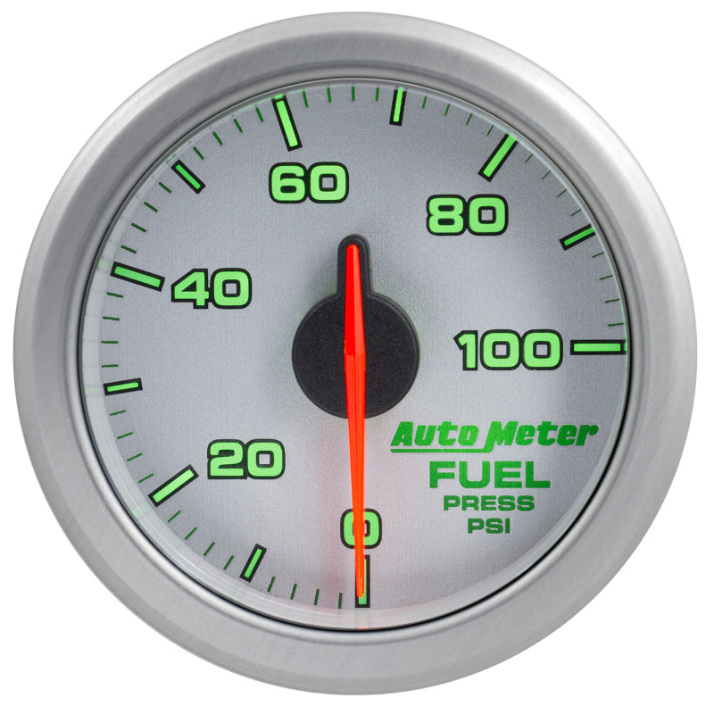 Autometer Airdrive 2-1/6in Fuel Pressure Gauge 0-100 PSI - Silver-thumbmail-3