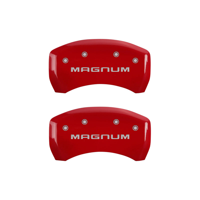 MGP 4 Caliper Covers Engraved Front & Rear Magnum Red finish silver ch-thumbmail-4