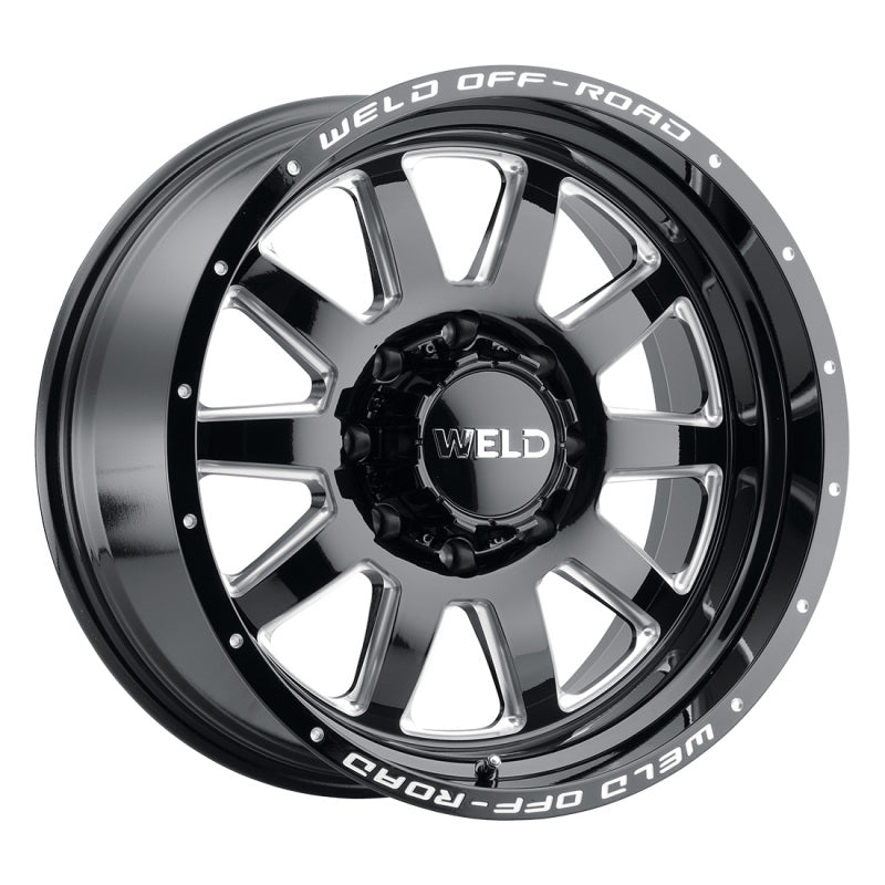 Weld Off-Road W102 20X10 Stealth 8X165.1 ET-18 BS4.75 Gloss Black MIL 125.1-thumbmail-1