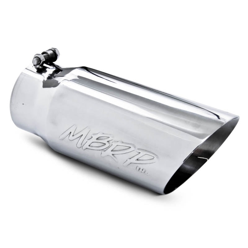 MBRP Universal Tip 5 O.D. Dual Wall Angled 4 inlet 12 length-thumbmail-2
