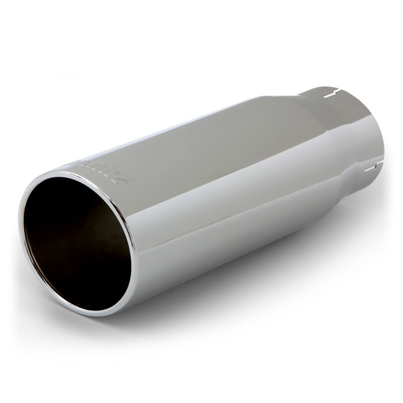 Banks Power Tailpipe Tip Kit - SS Round Straight Cut - Chrome - 3.5in Tube - 4.38in X 12in-thumbmail-3