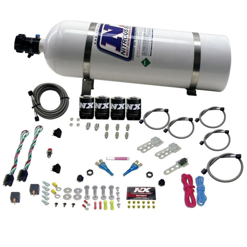 Nitrous Express GM EFI Dual Stage Nitrous Kit (50-150HP x 2) w/15lb Bottle-thumbmail-2