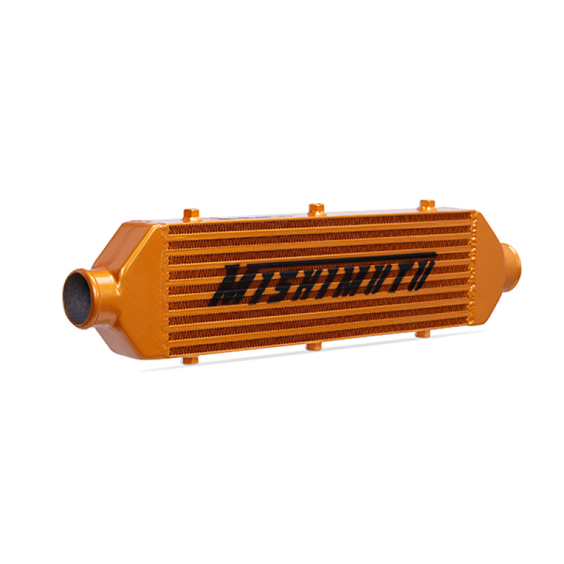 Mishimoto Universal Gold Z Line Intercooler  Overall Size: 28x8x3 Core Size: 21x6x2.5 Inlet / Outlet-thumbmail-9