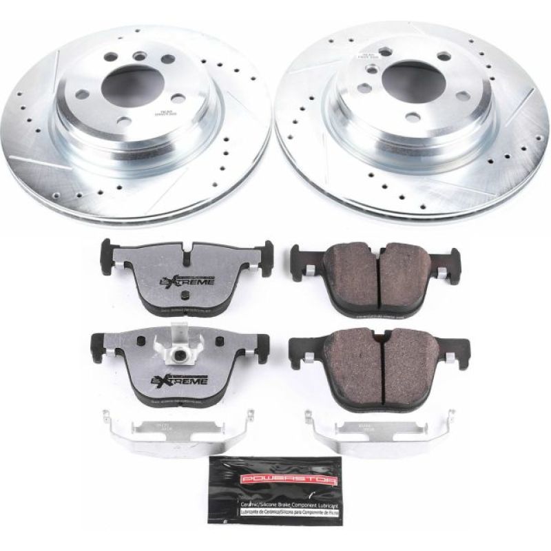Power Stop 15-16 BMW 328i xDrive Rear Z26 Street Warrior Brake Kit-thumbmail-1