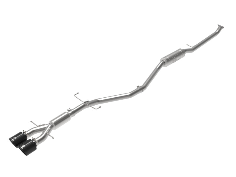 aFe Takeda 2.5in 304SS Cat-Back Exhaust System w/ Black Tips 17-20 Honda Civic Si Sedan I4 1.5L-thumbmail-1