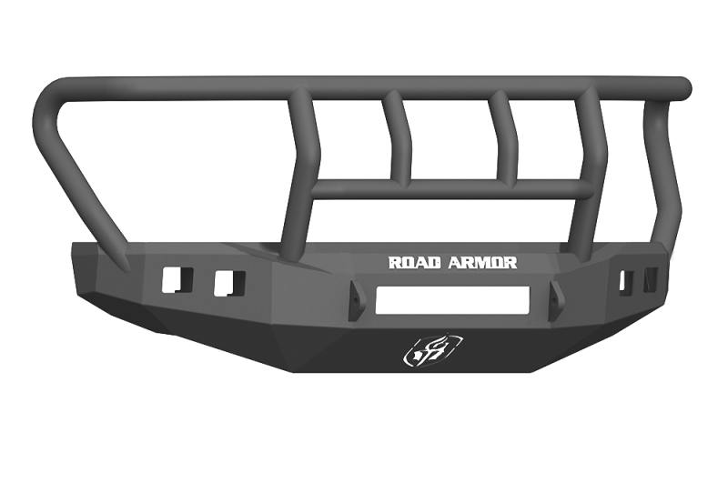 Road Armor 17-20 Ford F-250 Stealth Front Bumper w/Titan II Guard Standard Flare - Tex Blk-thumbmail-1