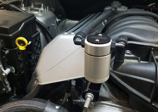 J&L 11-22 Dodge Charger SRT 6.4L Hemi Passenger Side Oil Separator 3.0 - Clear Anodized