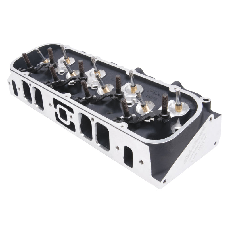Edelbrock Single Marine BBC Rect Port Head w/ Valves-thumbmail-17