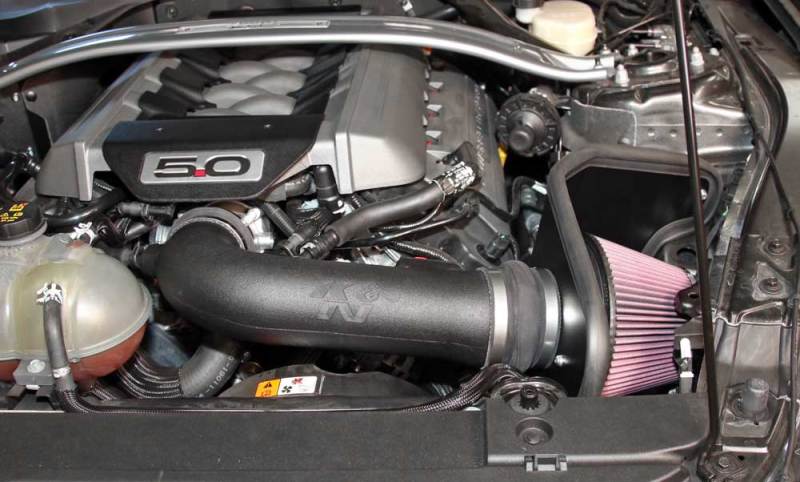 K&N 2015 Ford Mustang GT 5.0L V8 F/I Performance Intake Kit-thumbmail-6