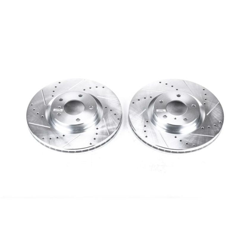 Power Stop 08-12 Infiniti EX35 Front Evolution Drilled & Slotted Rotors - Pair-thumbmail-1
