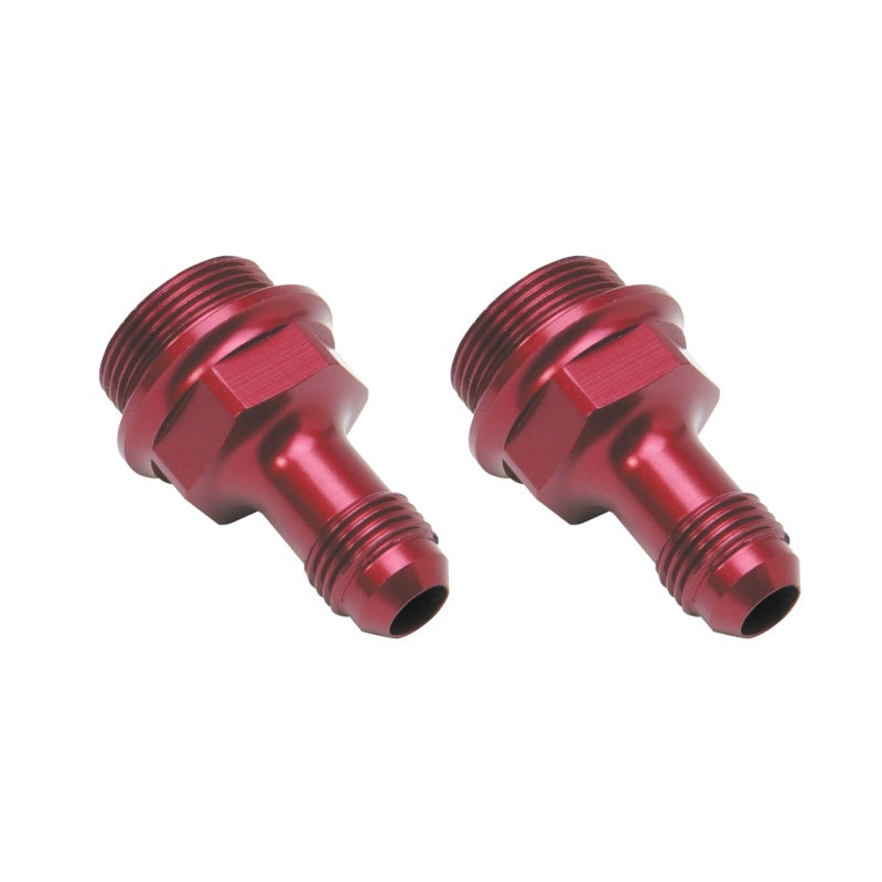 Russell Performance 7/8in -20 x -6 AN Male Flare Extended (2 pcs.) (Red/Blue)-thumbmail-9