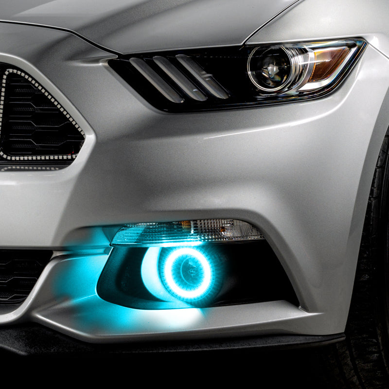 Oracle 15-17 Ford Mustang Dynamic RGB+A Projector Surface Mount Fog Light Halo Kit - ColorSHIFT-thumbmail-14