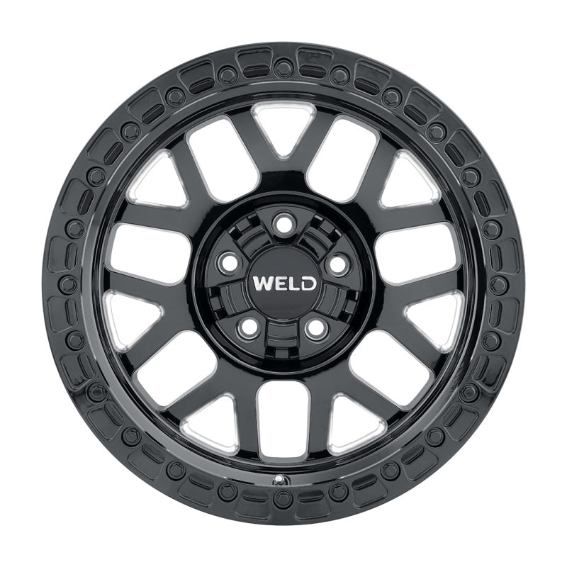 Weld Off-Road W105 17X10 Cinch 5X114.3 5X127 ET-25 BS4.50 Satin Black MIL / Gloss Black 78.1-thumbmail-3