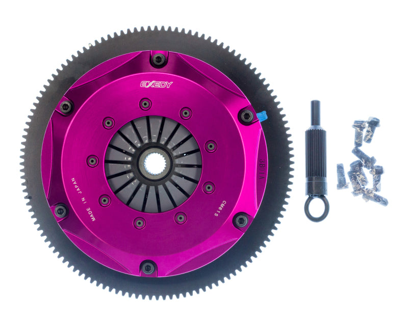 Exedy 2006-2006 Saab 9-2X Aero H4 Hyper Twin Cerametallic Clutch Sprung Center Disc Push Type Cover-thumbmail-6