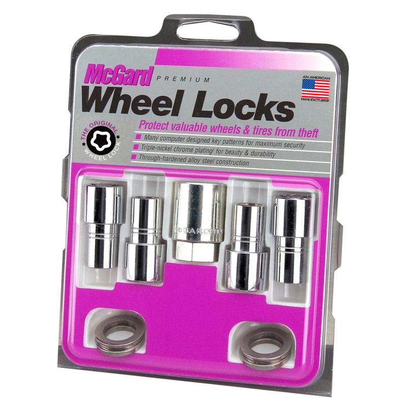 McGard Wheel Lock Nut Set - 4pk. (Long Shank Seat) M12X1.5 / 13/16 Hex / 1.75in. Length - Chrome-thumbmail-6