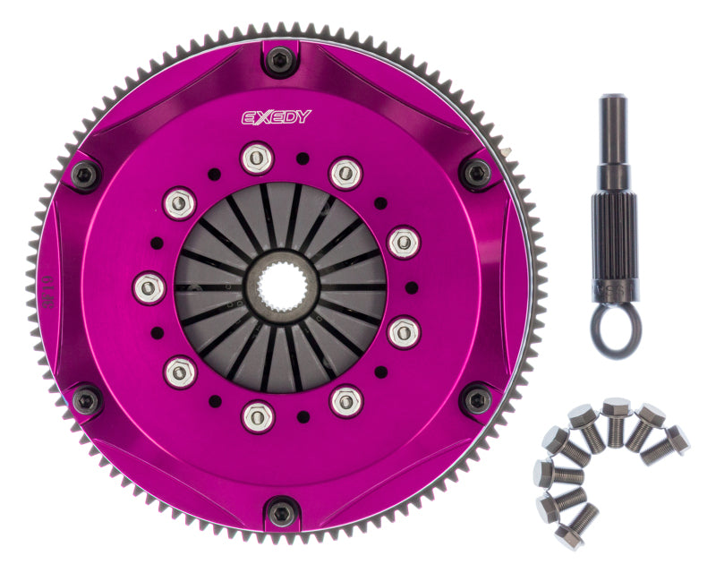 Exedy 1989-1994 Nissan 240SX Hyper Twin Cerametallic Clutch Sprung Center Disc Push Type Cover-thumbmail-5