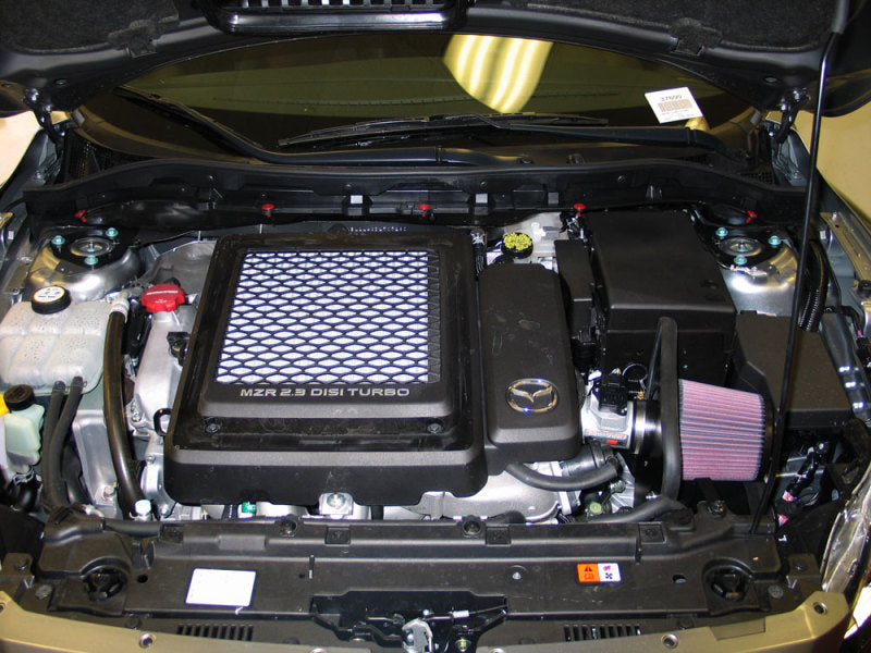 K&N 10 Mazdaspeed3 L4-2.3L Silver Typhoon Short Ram Intake-thumbmail-4