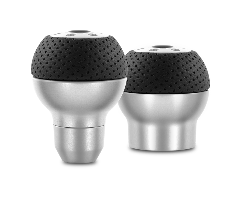 Momo Race Shift Knob - Aluminum, Black Airleather Insert-thumbmail-1