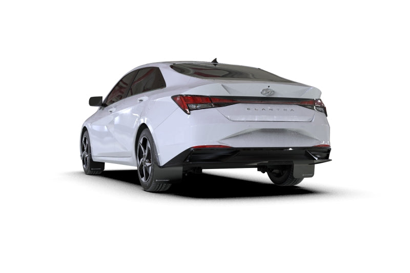 Rally Armor 21-23 Hyundai Elantra (Will Not Fit Elantra N/N Line) Black UR Mud Flap w/ White Logo-thumbmail-4