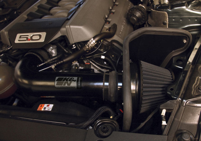 K&N 2015 Ford Mustang GT 5.0L V8 Black Performance Intake Kit-thumbmail-5