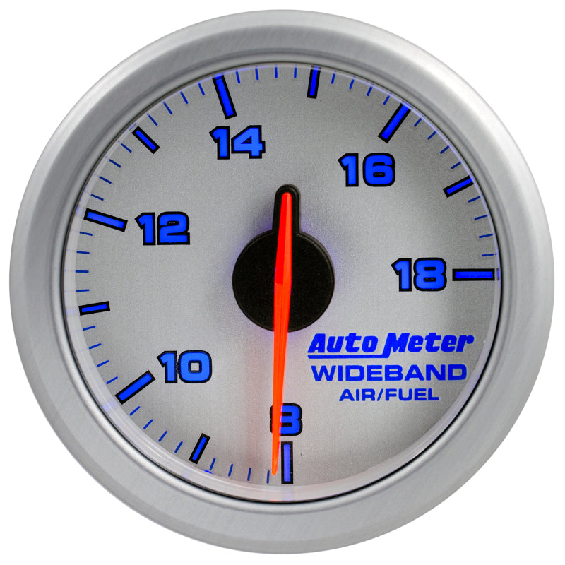 Autometer Airdrive 2-1/6in Wideband Air / Fuel Gauge 10:1-17:1 ARF Range - Silver-thumbmail-6