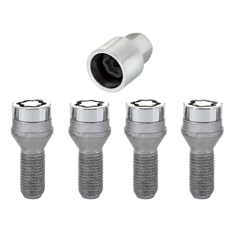 McGard Wheel Lock Bolt Set - 4pk. (Cone Seat) M14X1.5 / 17mm Hex / 27.5mm Shank Length - Chrome-thumbmail-4