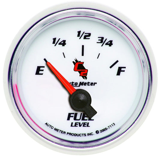 AutoMeter Gauge Fuel Level 2-1/16in. 0 Ohm(e) to 90 Ohm(f) Elec C2