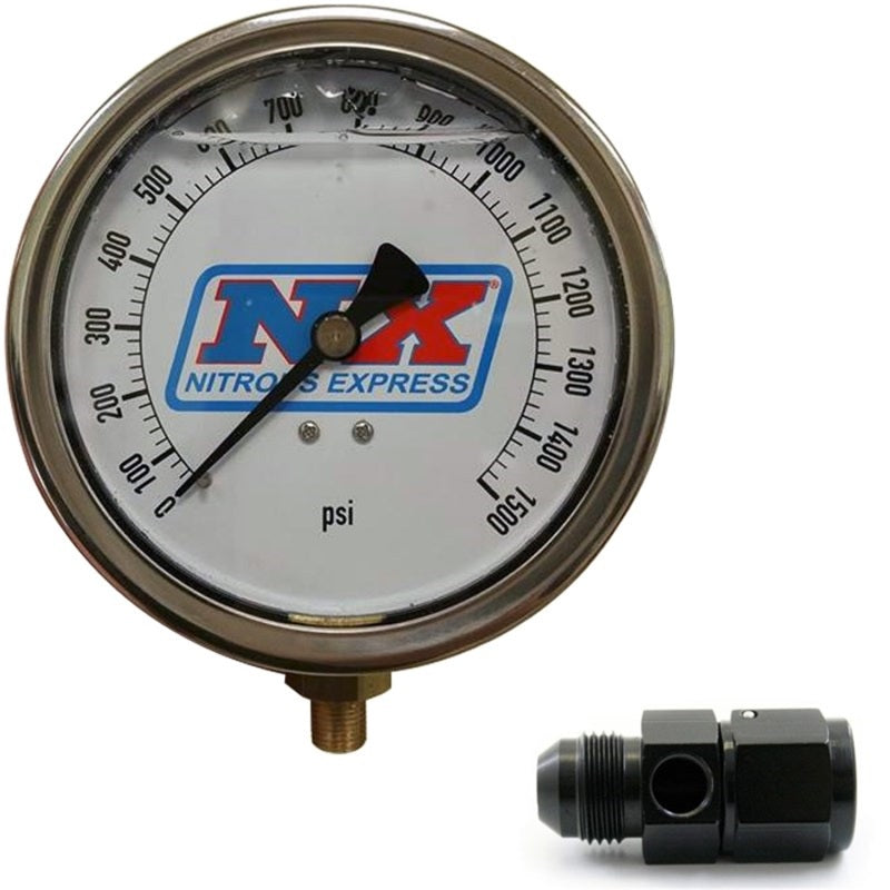 Nitrous Express Nitrous Pressure Gauge 4in-High Accuracy 8AN-thumbmail-2