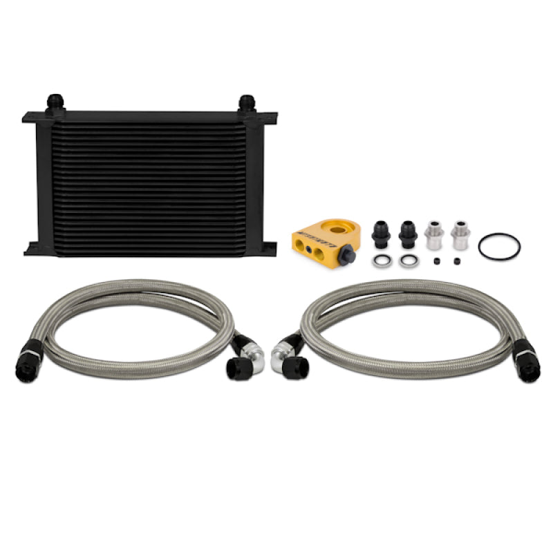 Mishimoto Universal Thermostatic 25 Row Oil Cooler Kit (Black Cooler)-thumbmail-2